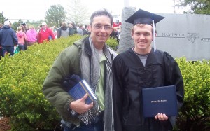 My son, Kevin, and me on his graduation from a masters program in business